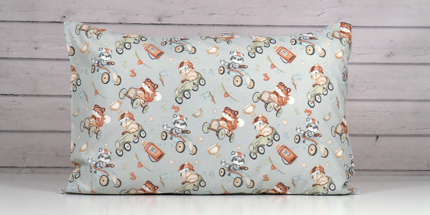 Pościel 100x160 cm 100% bawełna zwierzaki w autach